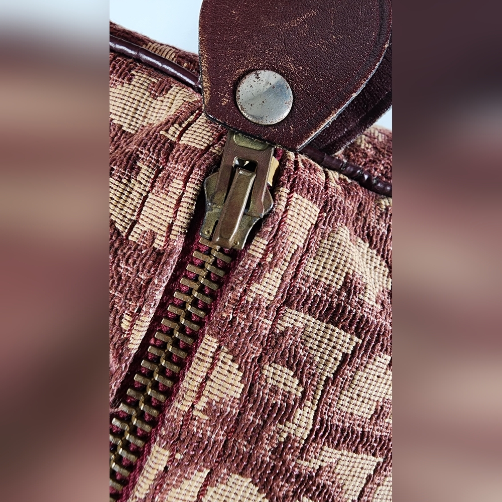 Christian Dior Trotter Boston Bag. Ext has minor spots. Int nds some cleaning. - Picture 9 of 15